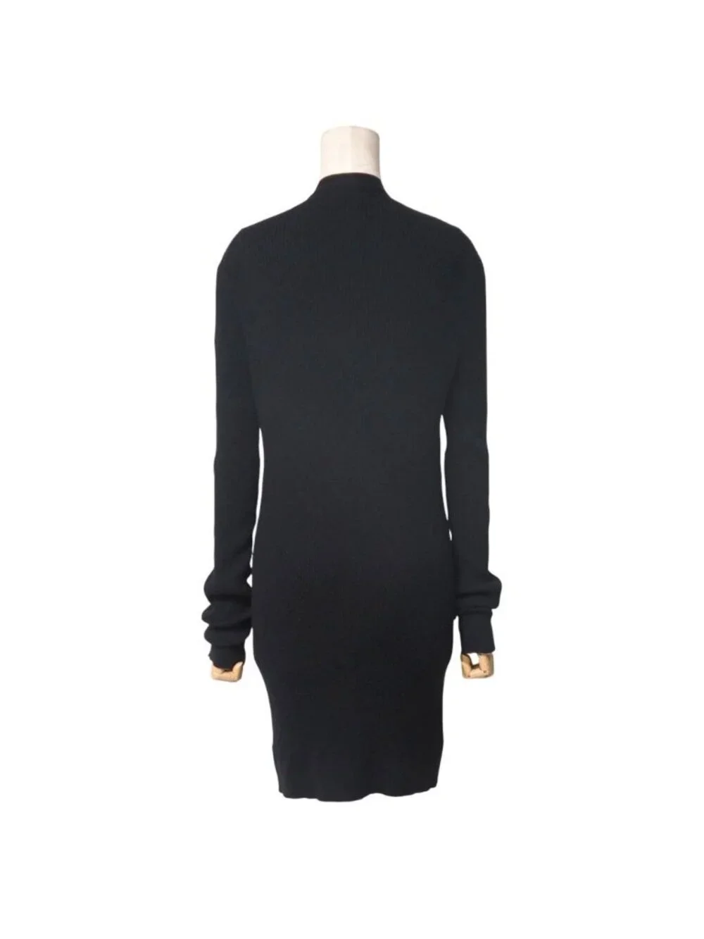 Chanel Knit 38 Long Cardigan CC Logo Button